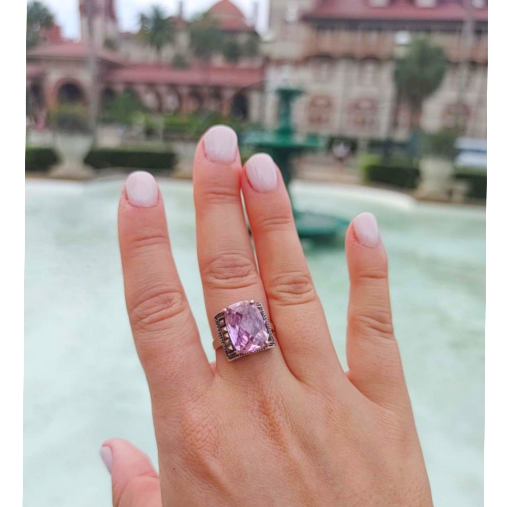 Vintage Pink Cocktail Ring